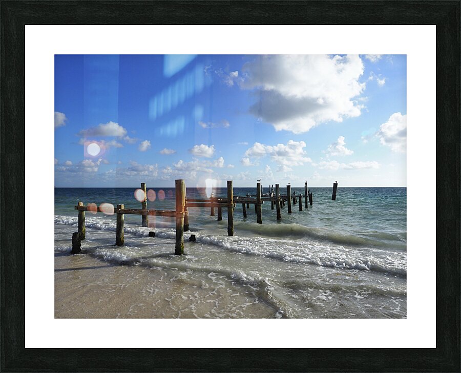Old Dock Picture Frame print