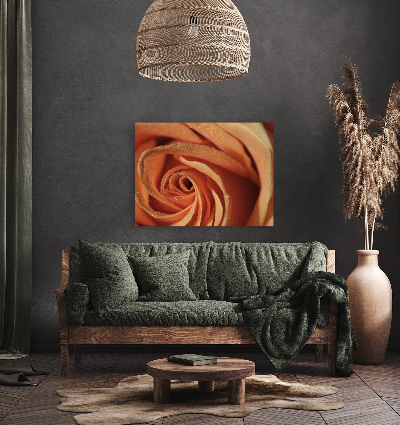 Peach Rose Reproduction