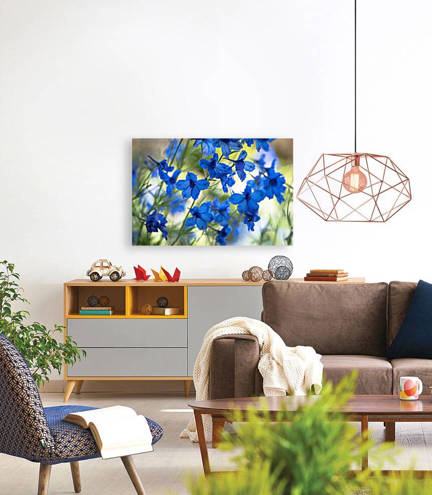 Bluest Blue Flowers Reproduction