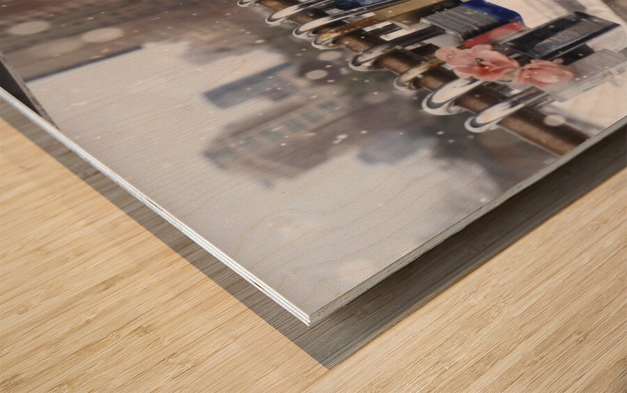 Love Locks Wood print