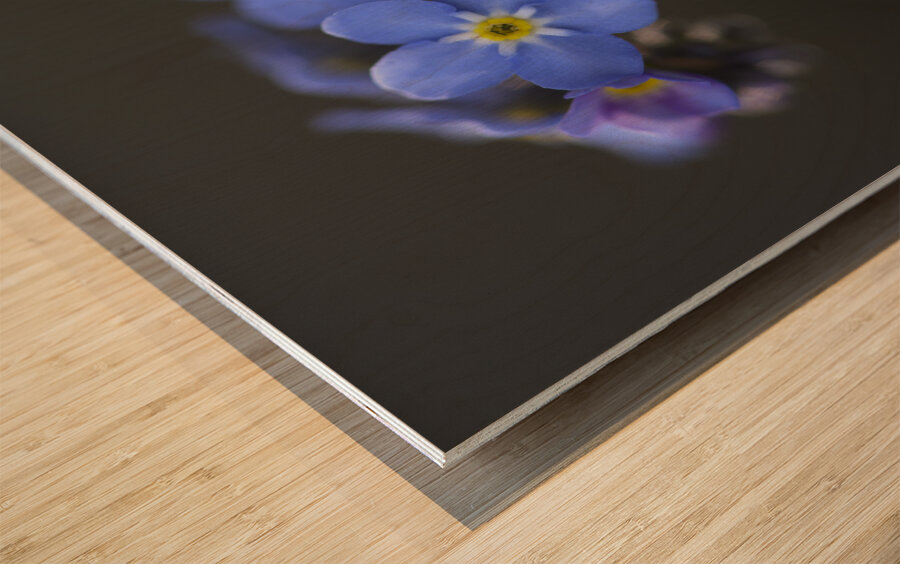 Pretty in Blue Wood print