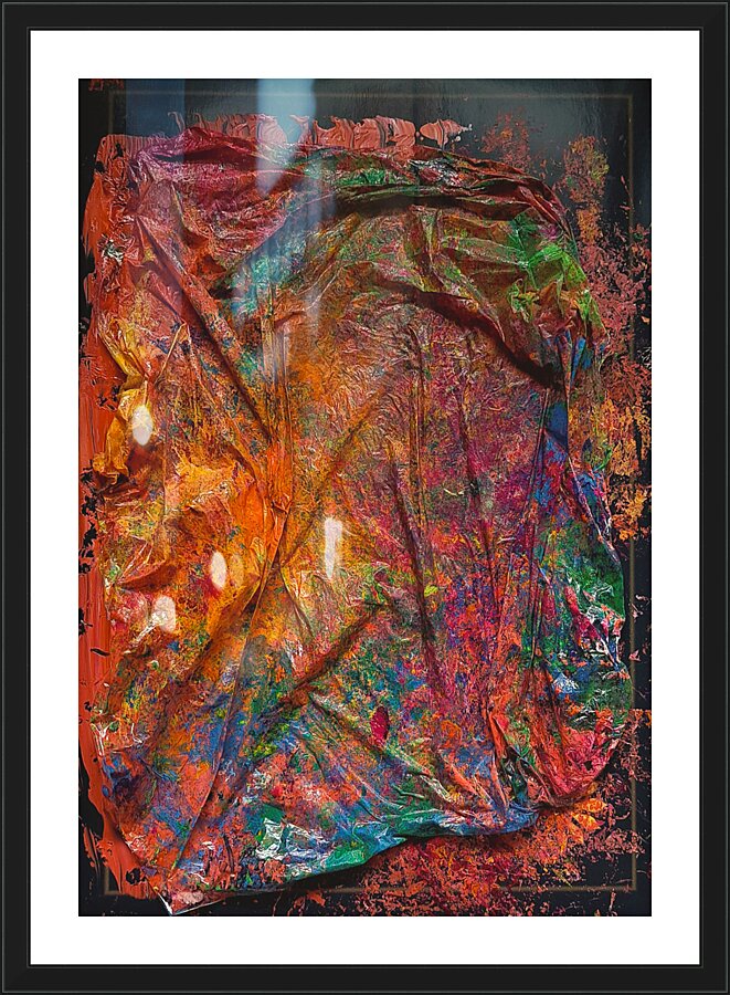 Azarij. Handmade and painted 9 Picture Frame print