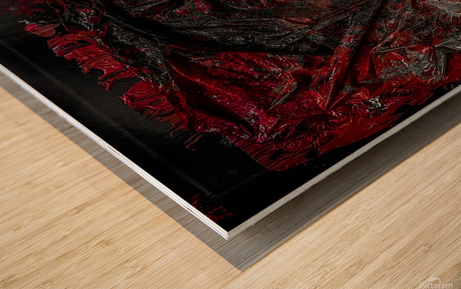 Azarij. Handmade and painted 5 Wood print