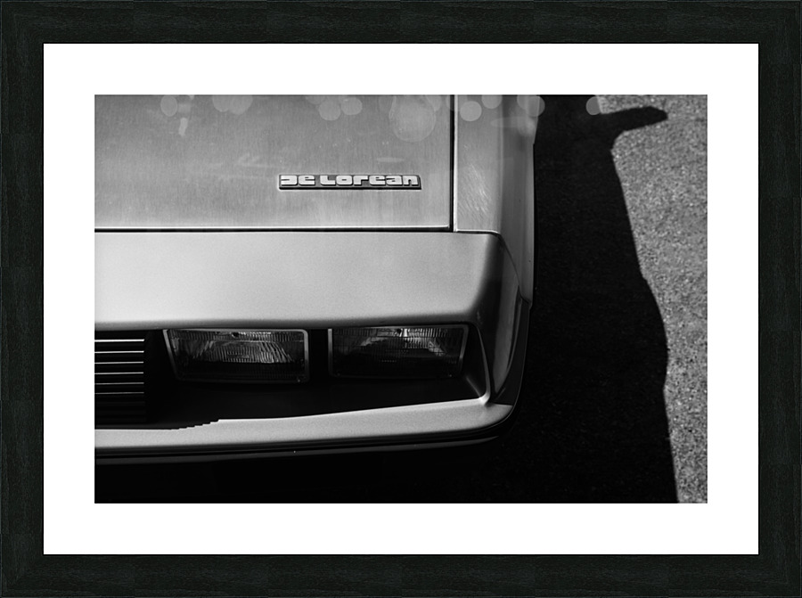 DeLorean Picture Frame print