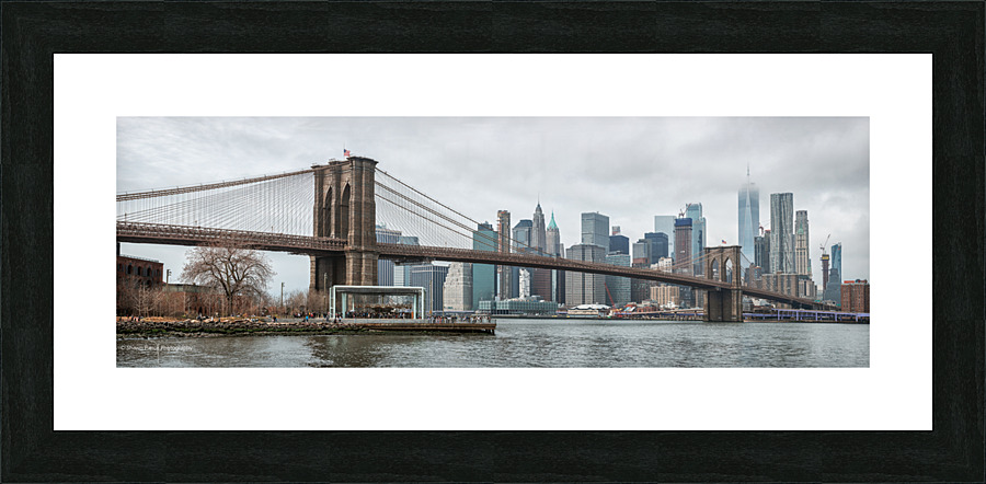 Brooklyn Bridge Pano Picture Frame print