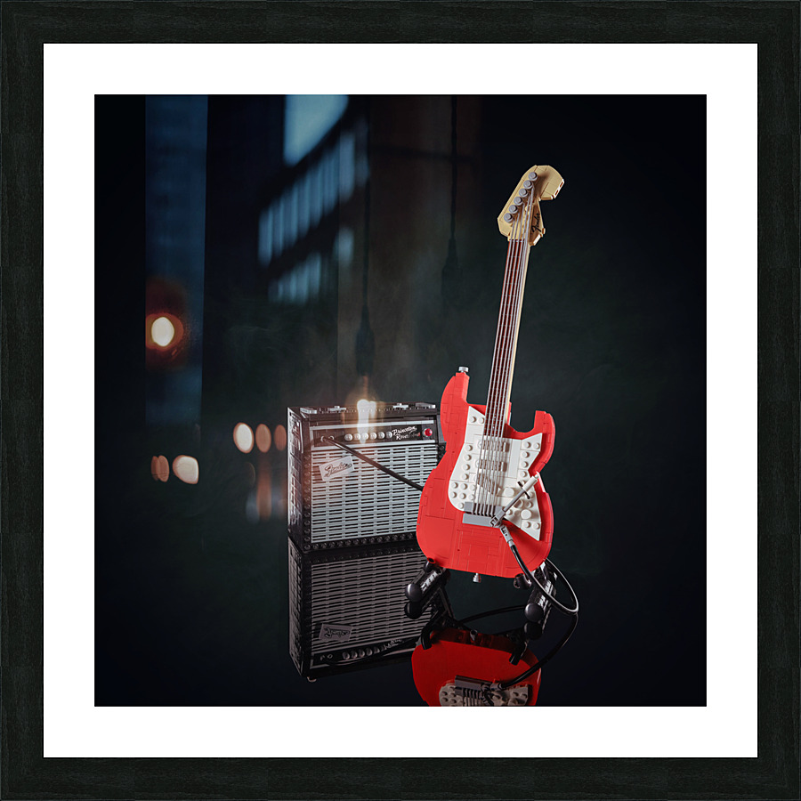 LEGO Strat Picture Frame print