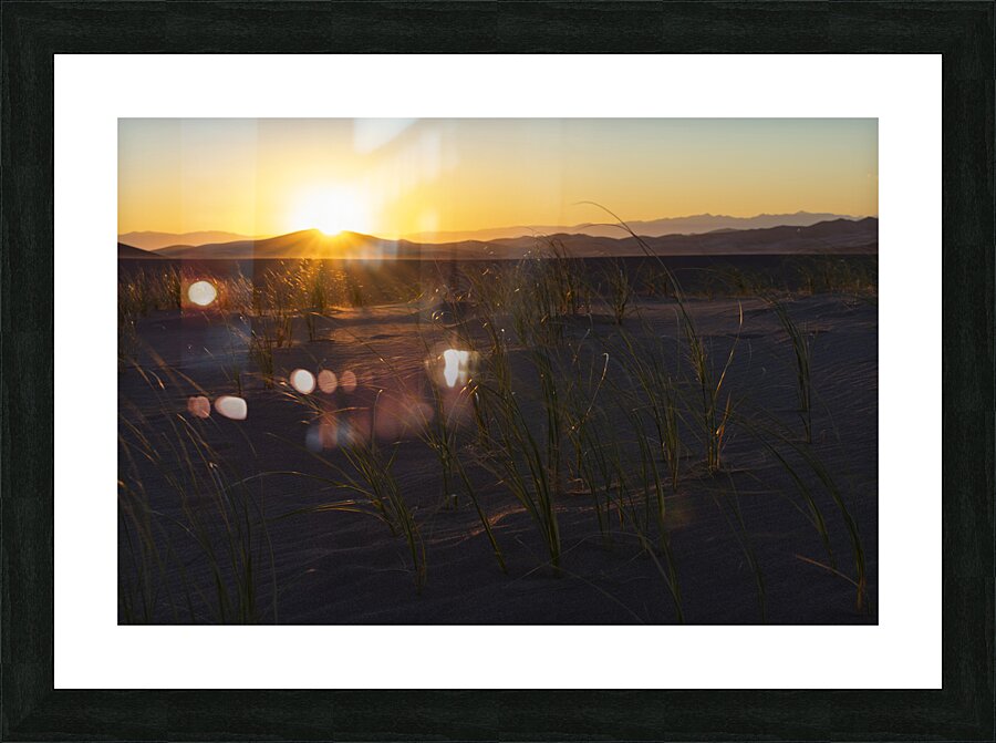 Sand Dunes Sunset Picture Frame print