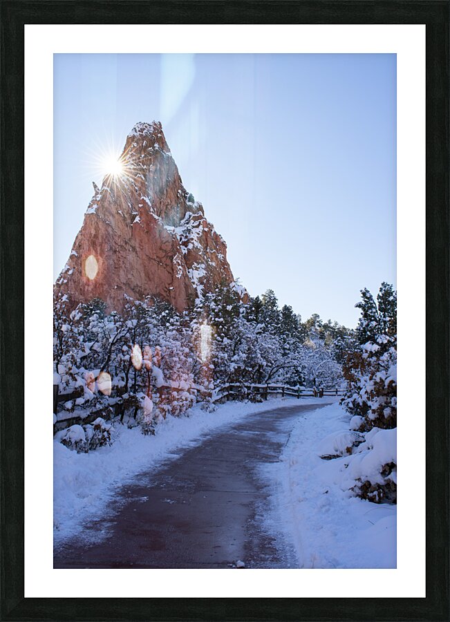 Sun burst Picture Frame print