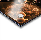 Glowing background with bubbles Acrylic print