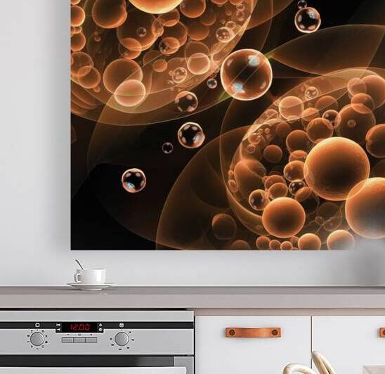 Glowing background with bubbles by aref