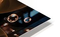 Glowing background with bubbles HD Metal print