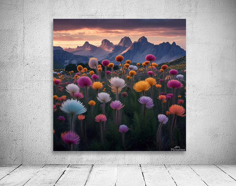 Aesthetic elevation flowers Wall Preview