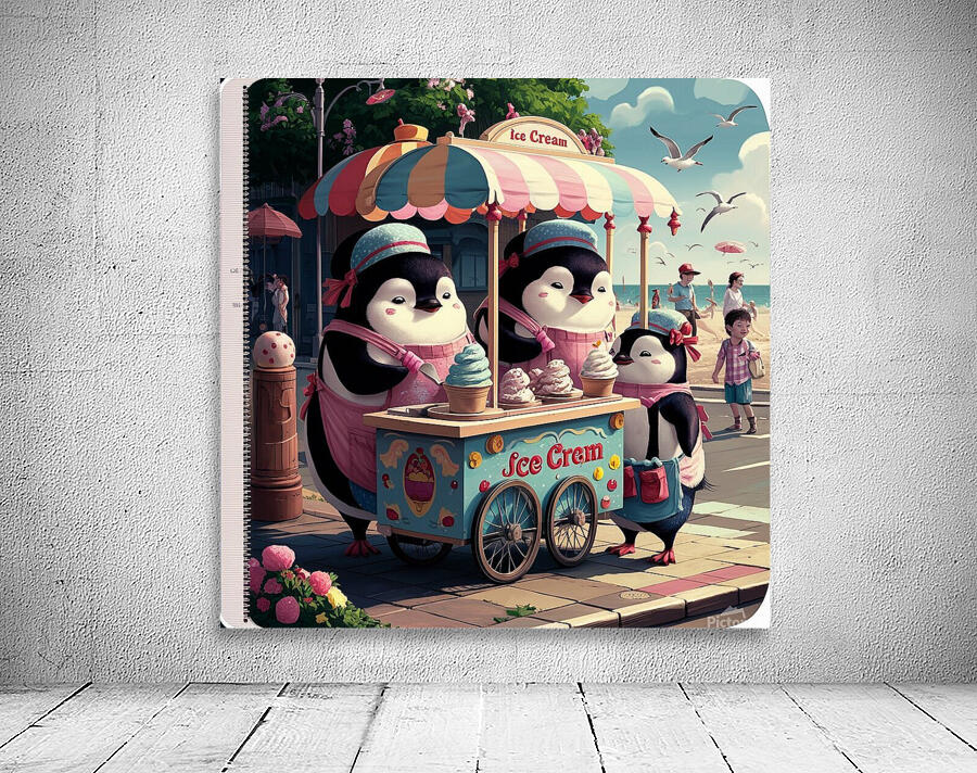 Coyote Penguin Wall Preview
