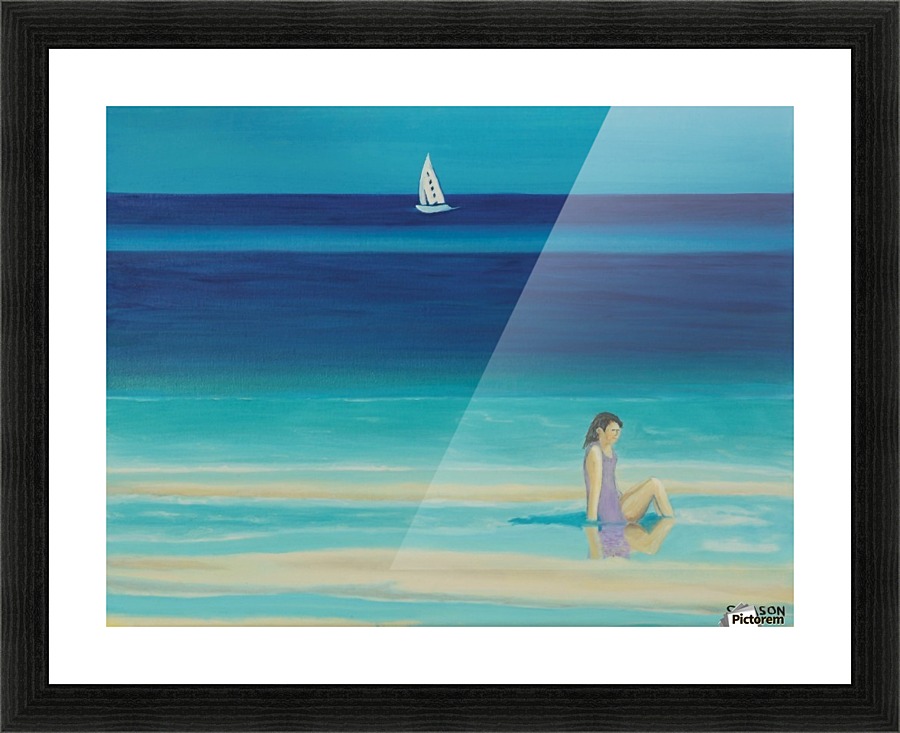 On the beach. Picture Frame print