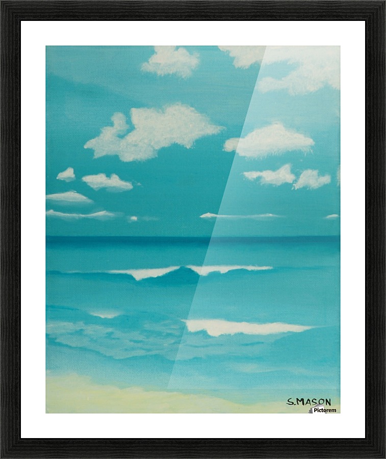 Gone to the beach. Picture Frame print