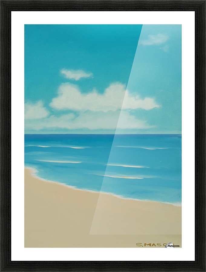 At the beach. Picture Frame print