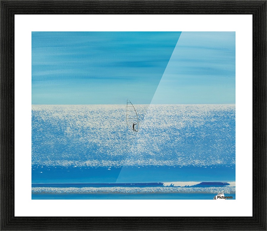 surfing on diamonds. Picture Frame print