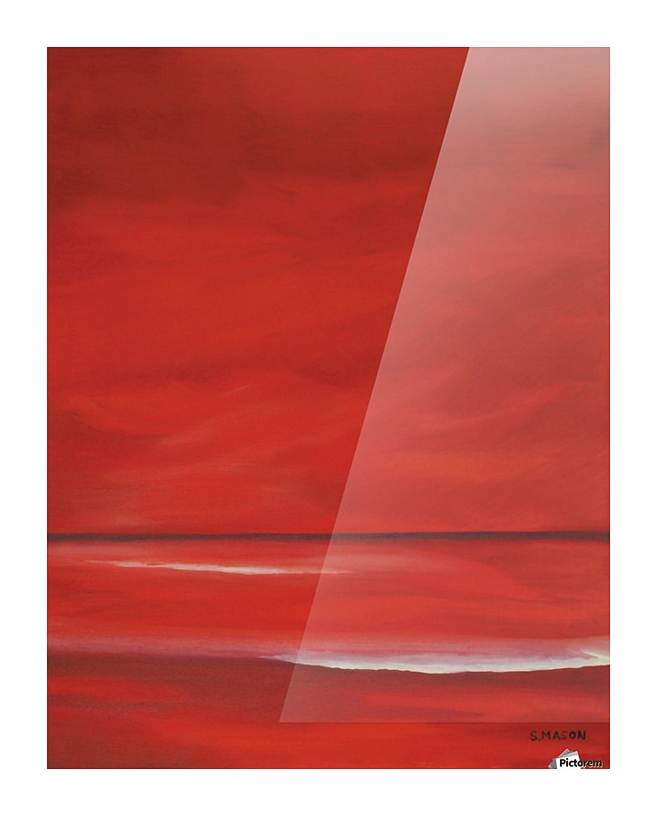 Red sky. Picture Frame print
