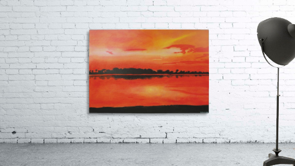 Red sky at night. Wall Preview