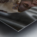 crossing the street Metal print