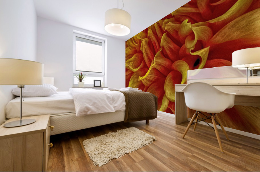 pumpkin yellow Mural print