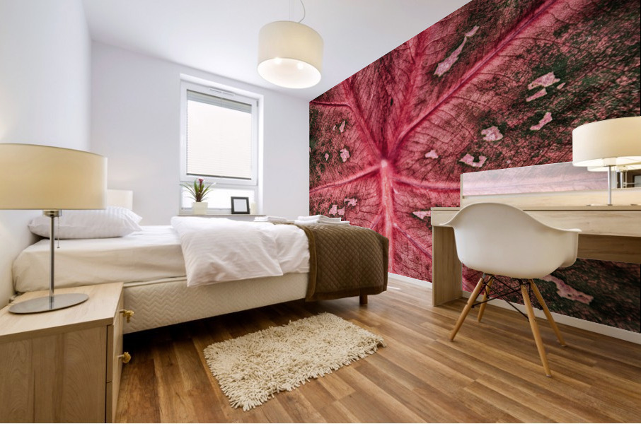 Red Leaf Mural print