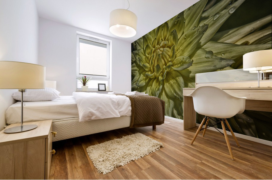 yellow two Mural print