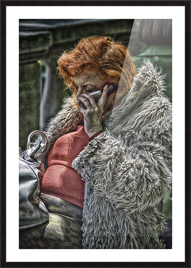 red head Picture Frame print