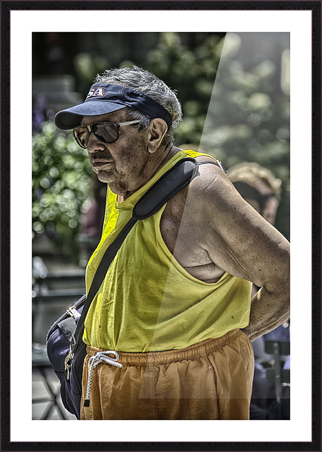 walking man Picture Frame print