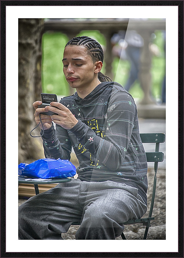 youg man Picture Frame print
