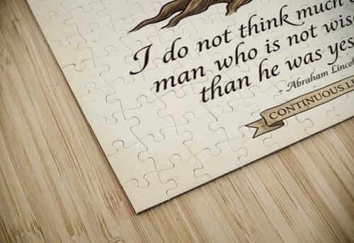 Continuous Learning Wisdom Tree Ring Illustration Maxi Art puzzle