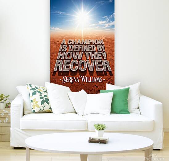 Motivational Quote 3D Text on Desert Ground Under Bright Sun by Maxi Art