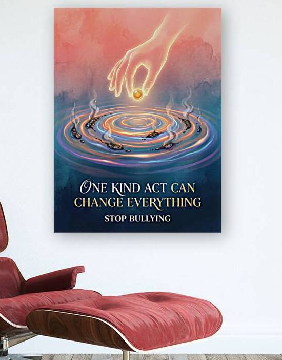 Stop Bullying Kindness Concept Illustration Again by Maxi Art