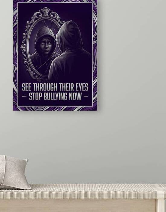 Anti Bullying Awareness Illustration of Crying Re by Maxi Art