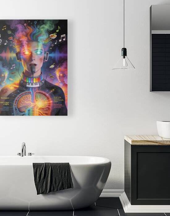 Synesthesia Concept Illustration of Sensory Fusion and Music Pro by Maxi Art