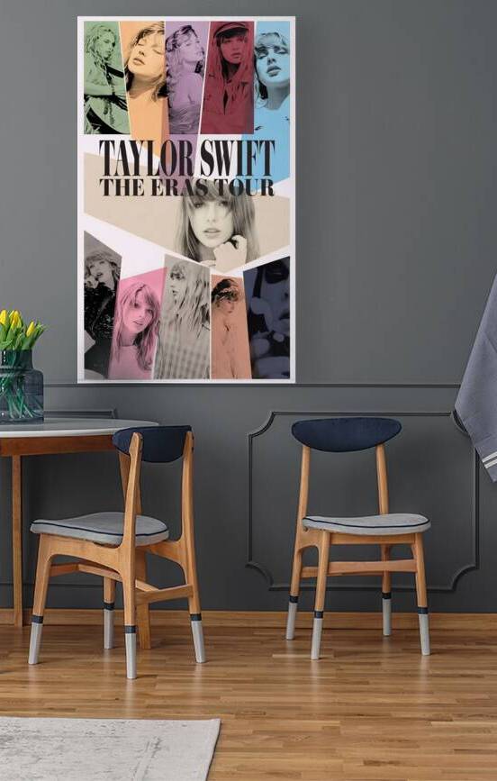 Taylor Swift The Eras Tour Graphic Poster Design with Multiple S by Maxi Art