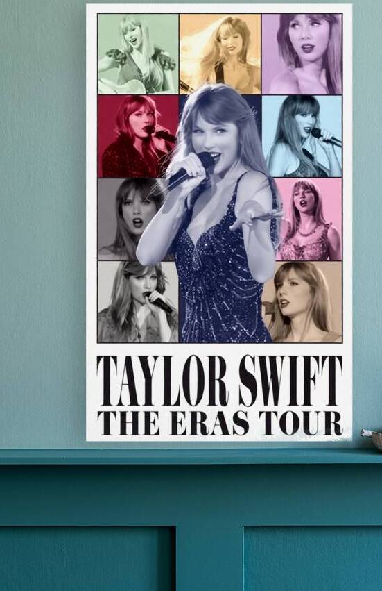 Taylor Swift Eras Tour Collage Poster Design Featuring Singer in by Maxi Art