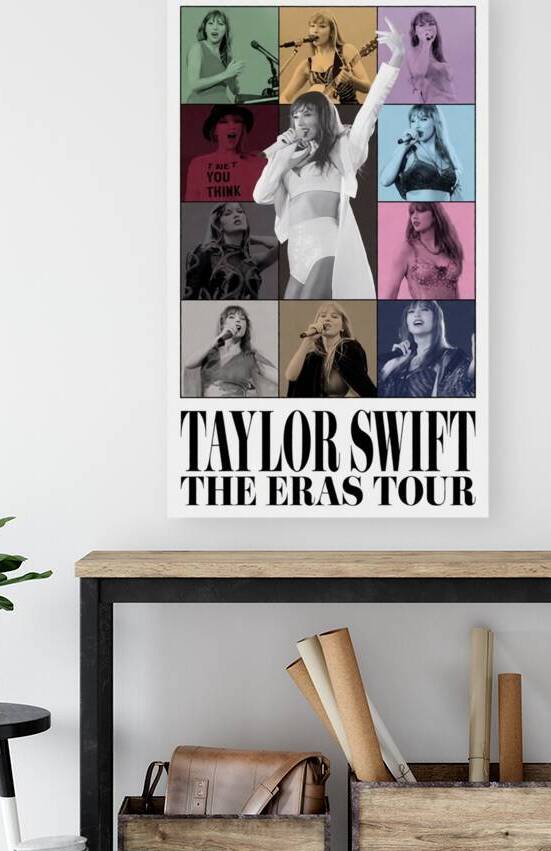 Taylor Swift The Eras Tour Concert Poster Collage Design by Maxi Art