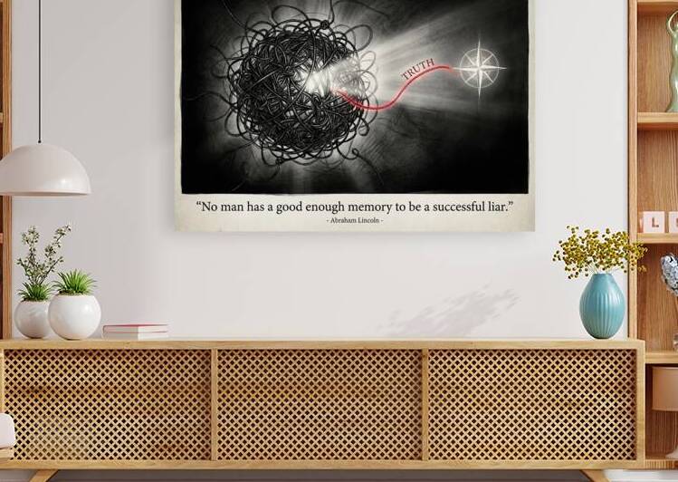 Path to Truth from Tangled Chaos Illustration by Maxi Art