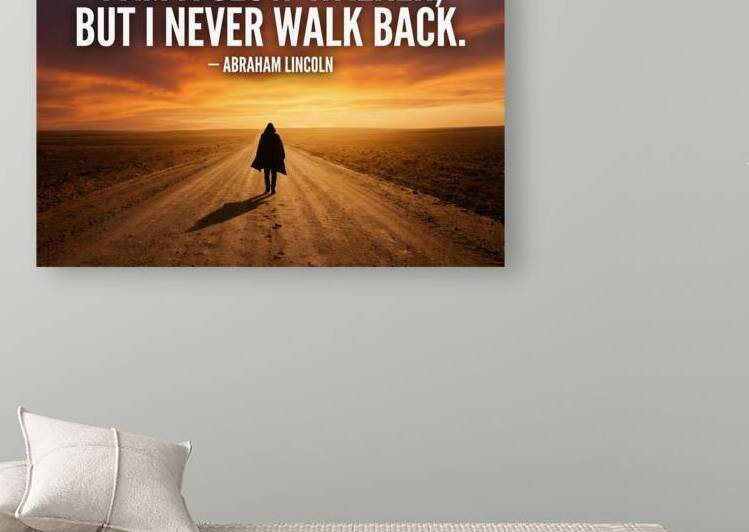 Motivational Quote About Perseverance on Sunset Road by Maxi Art