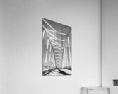 B&W Crossing a Bridge Acrylic Print
