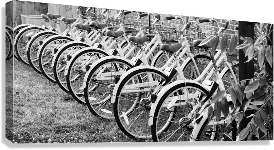 Bikes in a Row Canvas Print