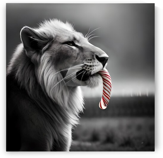 Christmas Critters Lion by Nina Haman Art Photography