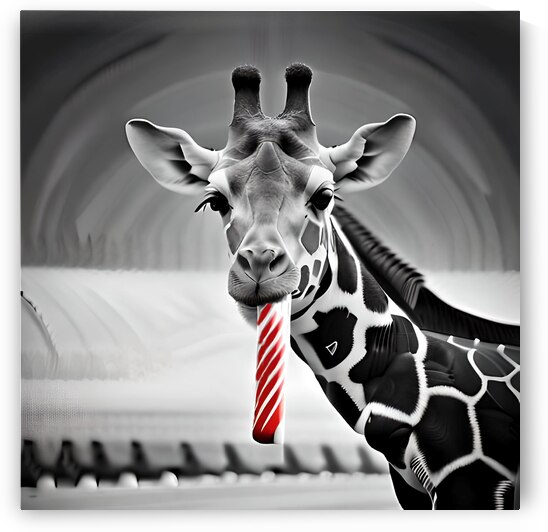 Christmas Critters Giraffe by Nina Haman Art Photography