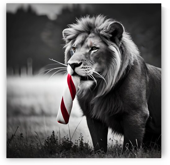 Christmas Critters Lion III by Nina Haman Art Photography
