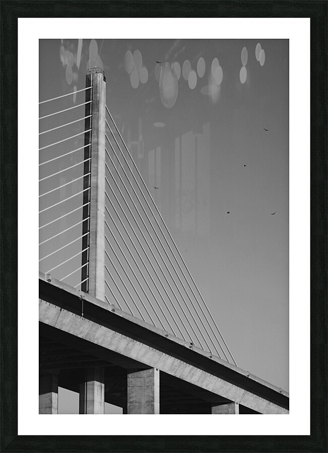 B&W Bridges Picture Frame print