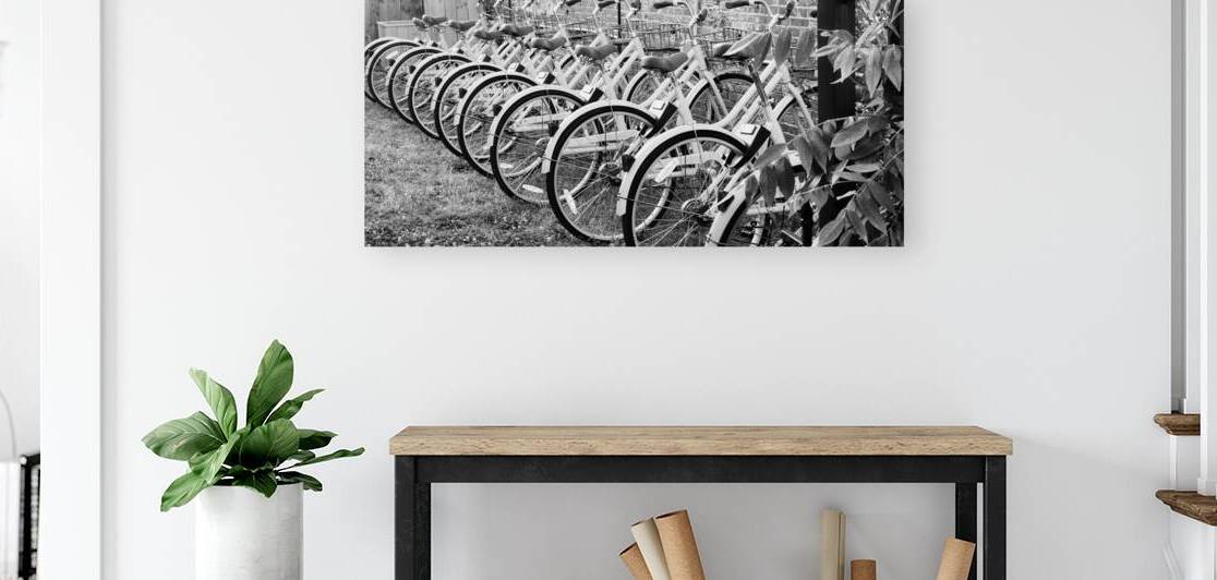 Bikes in a Row by Nina Haman Art Photography