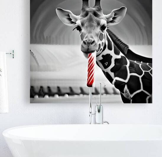 Christmas Critters Giraffe by Nina Haman Art Photography