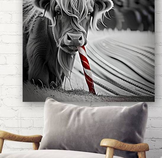 Christmas Critters Highland Cow by Nina Haman Art Photography