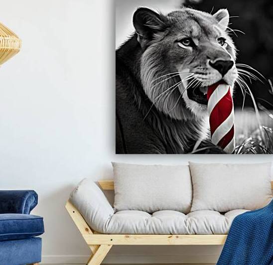 Christmas Critters Lion II by Nina Haman Art Photography